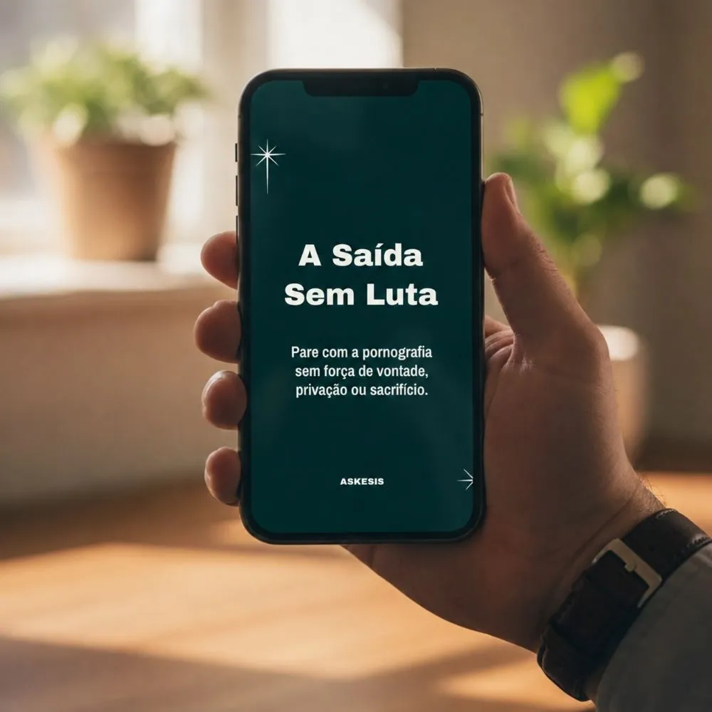 A Saída Sem Luta aberta em um celular